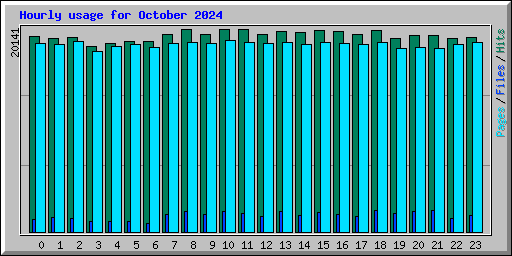 Hourly usage for October 2024